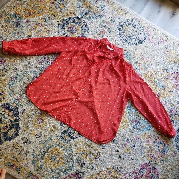 Vintage polka dot blouse - Picture 3 of 16